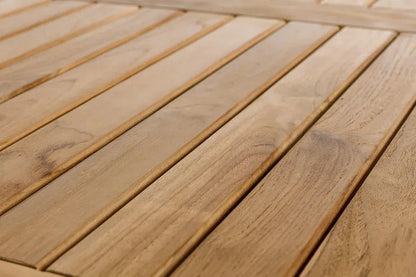 Teak Tischplatte rechteckig
