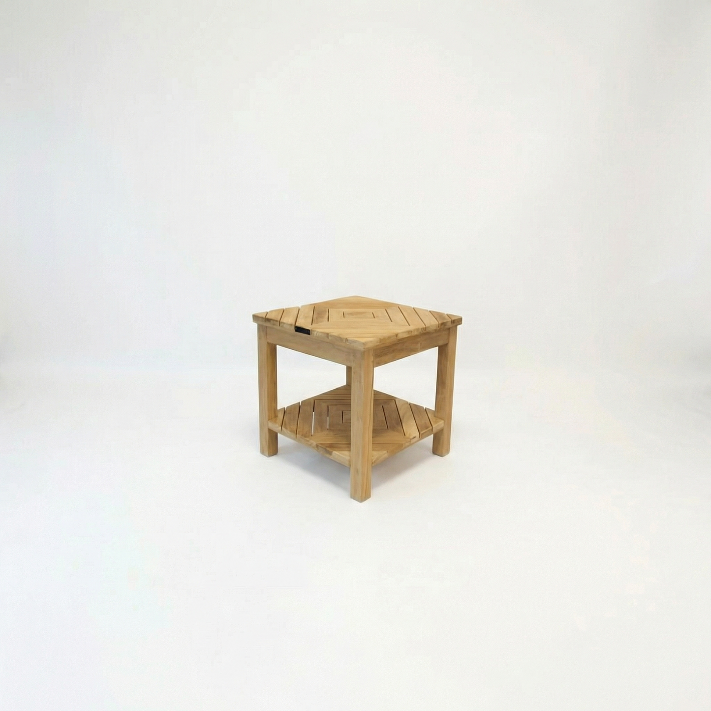 Matahari Teak Beistelltisch Aphrodite mit Ablage