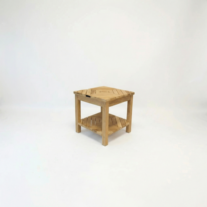 Matahari Teak Beistelltisch Aphrodite mit Ablage