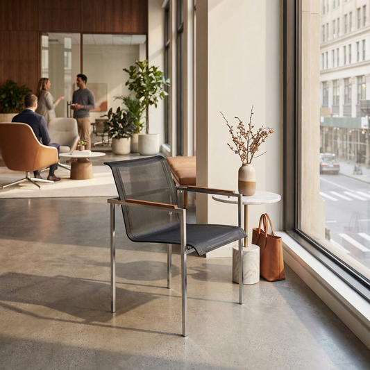 Centauri - Stapelstuhl Edelstahl/Textilene