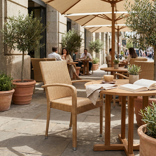 Salsa - Stapelstuhl aus Kunststoffrattan