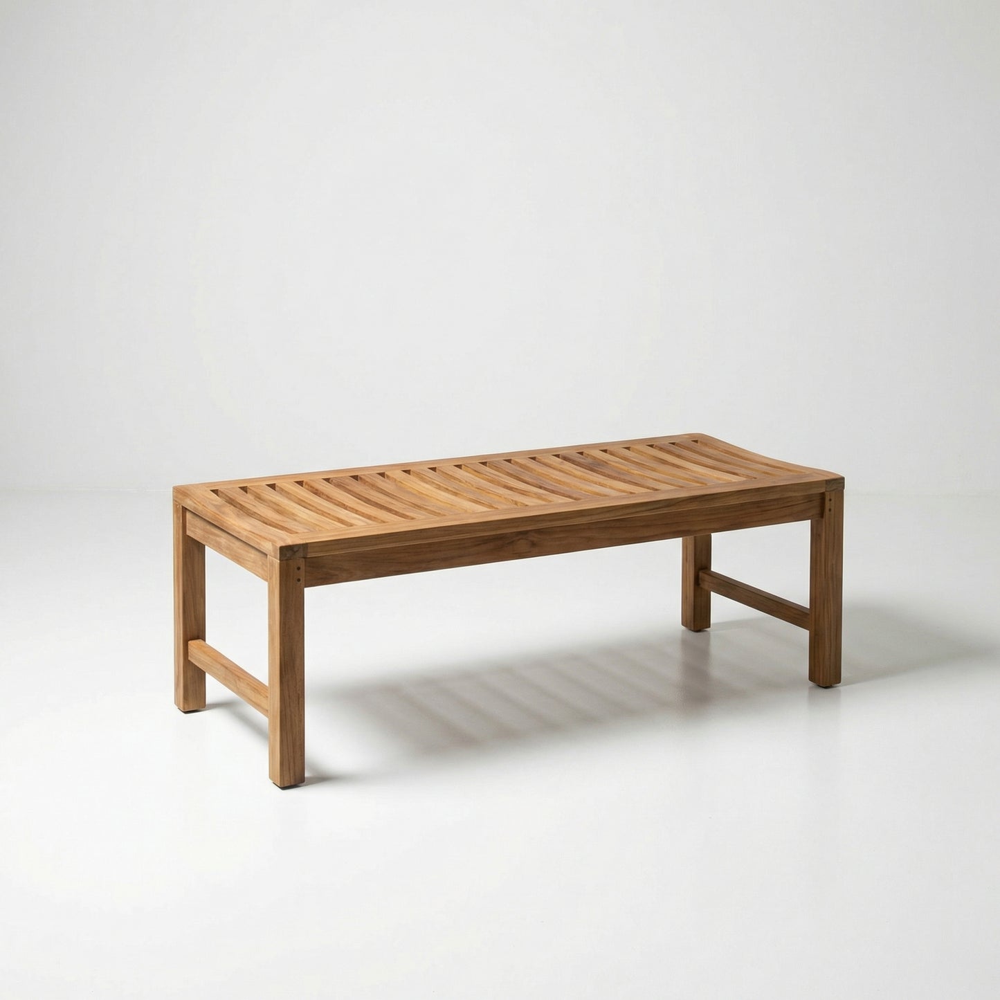 Gartenbank Artemis lehnenlos Teakholz in verschiedenen Größen