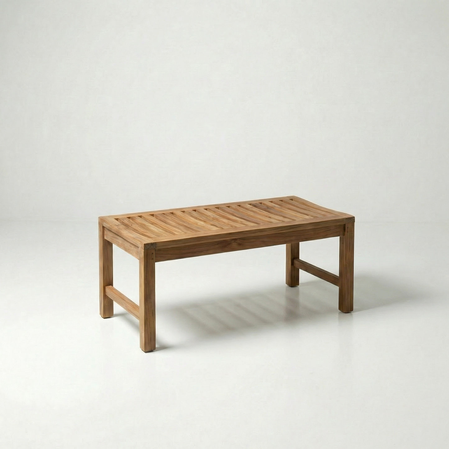 Gartenbank Artemis lehnenlos Teakholz in verschiedenen Größen