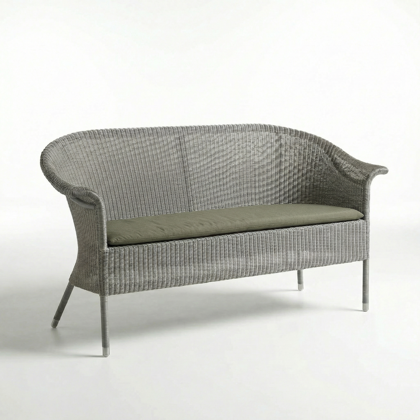 Geflechtbank Acapulco 2-Sitzer Aluminium/Polyrattan