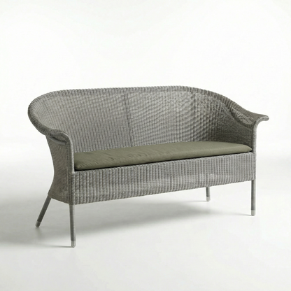 Geflechtbank Acapulco 2-Sitzer Aluminium/Polyrattan