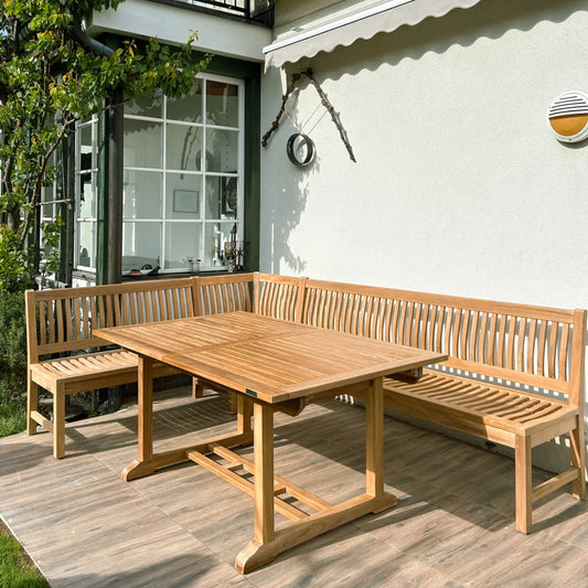 Matahari Teak Ausziehtisch Teutates 165-220x100cm (4-8 Personen)