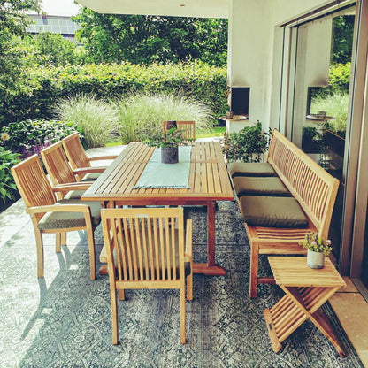 Matahari Teak Gartentisch Teutates in verschiedenen Größen