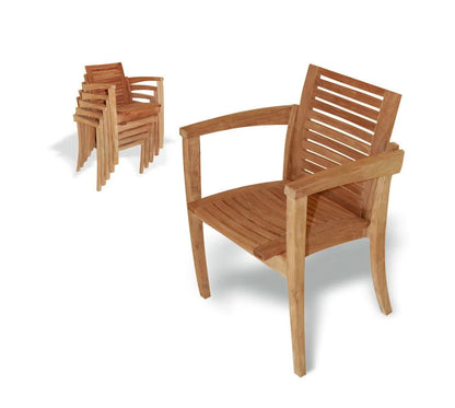 Stapelsessel Janus Teakholz