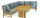 Matahari Teak Gartentisch Arthus 250x110 cm mit Wangenfuß