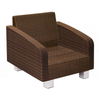 Loungesessel Carthago Aluminium/Polyrattan