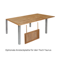 Gartentisch Taurus 250x101 cm Teakholz/Edelstahl